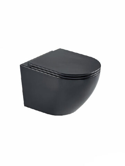 Унитаз подвесной WeltWasser WW MERZBACH 043 MT-BL  10000009940 черный матовый