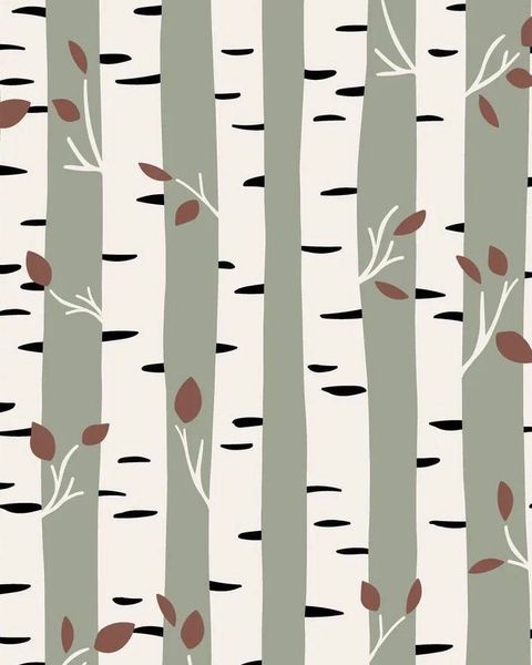 Новый принт для малышей Birch Trees