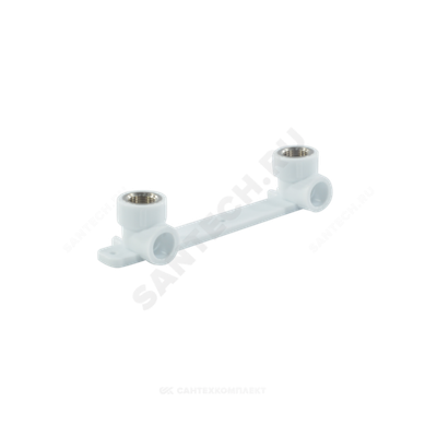 Планка монтажная PP-R белая Дн 25х1/2" ВР под смеситель с водорозетками VALFEX 10124025
