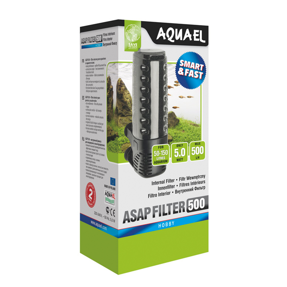 AQUAEL ASAP 500 Фильтр внутренний 500л/ч, до 50-100 л