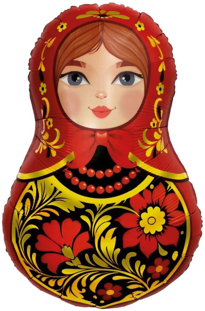 Р Фигура Матрешка Золотая роспись (31''/79 см)