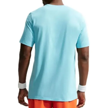 Мужская теннисная футболка Nike Court Dri-Fit Heritage - blue gaze
