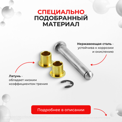 Ремкомплект (втулки) петель дверей Chevrolet Lacetti J200 (1 петля, RPD1-1) 2003-2013
