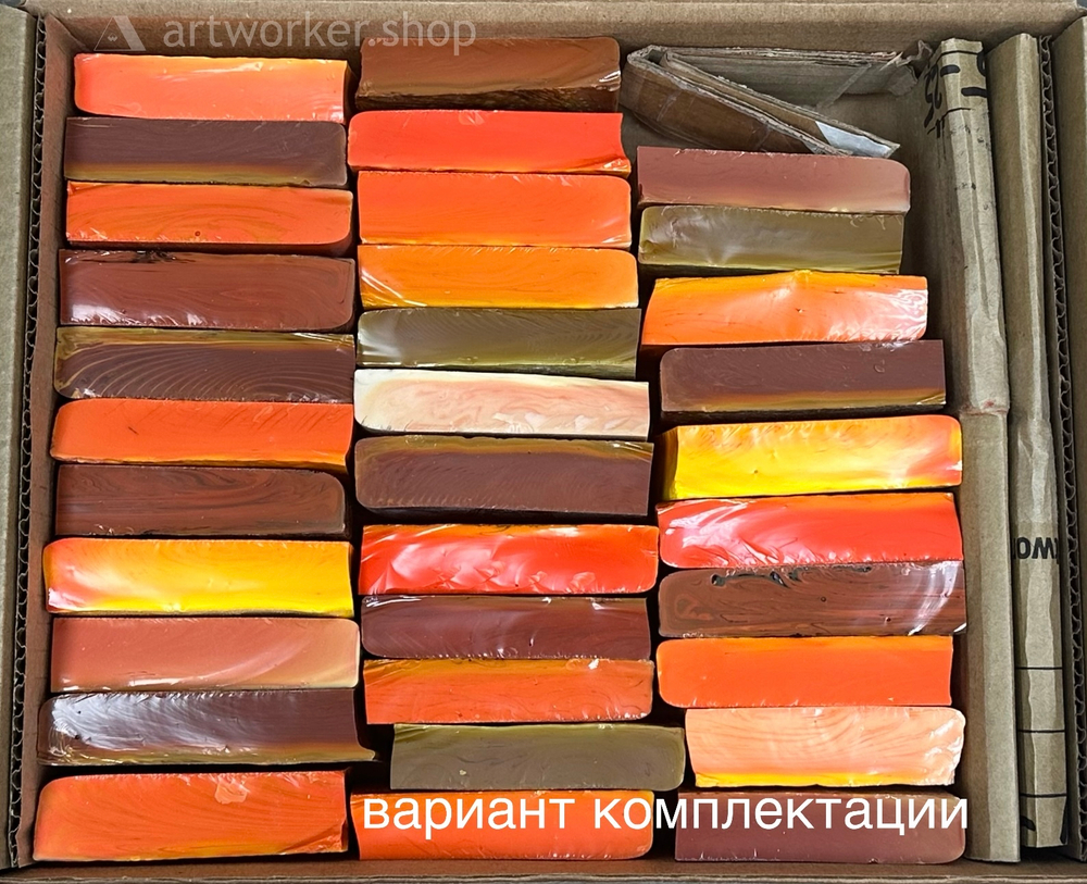 Большой план коричневой смальты BOXSET FIRE | ArtWorker