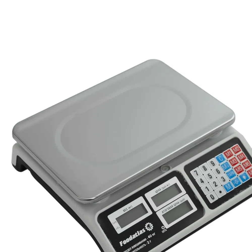 Весы торговые Foodatlas 40кг/2гр ВТ-40