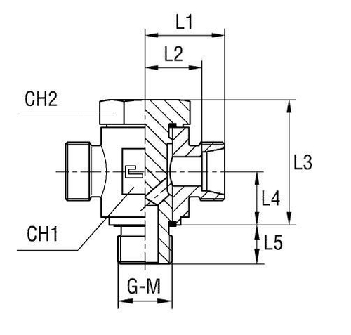 Соединение JTE DL15 BSP 1/2 (корпус)