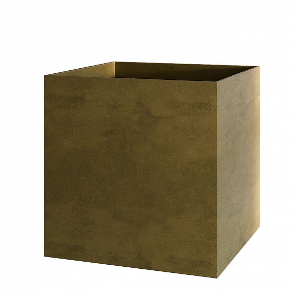 Кашпо CUBE AVOCADO GREEN 100x100x100