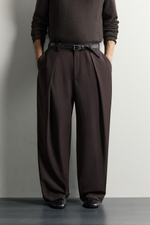 БРЮКИ RELAXED FIT СО СКЛАДКАМИ — ZARA · 6861/616