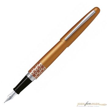 Перьевая ручка Pilot MR Retro Pop оранжево-золотой металлик (FD-MR3-M-FL)