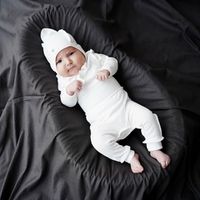 Ползунки с открытой ножкой и наружными швами "Сливки" 0+