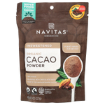 Navitas Organics, органический порошок какао, несладкий, 227 г (8 унций)