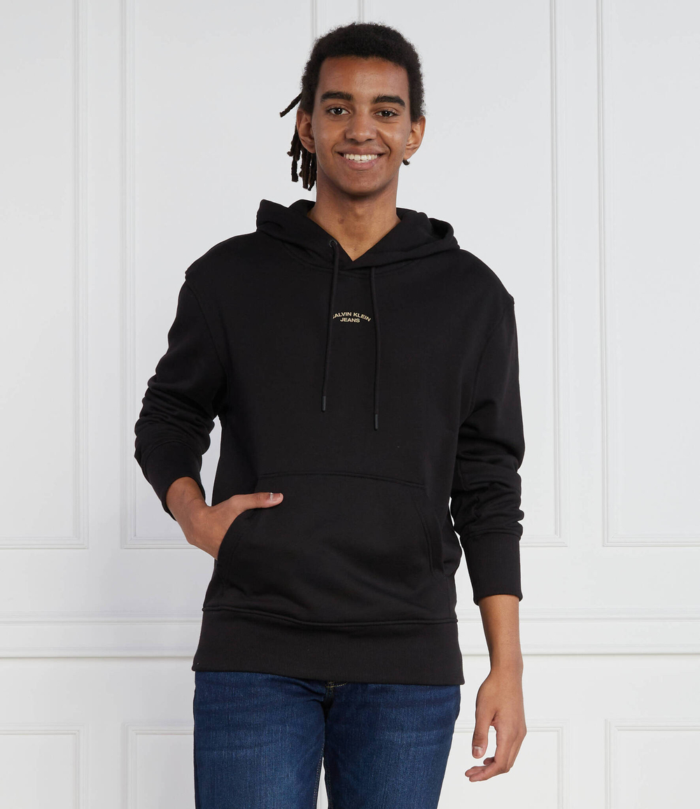 Худи CANVAS CURVE GRAPHIC CALVIN KLEIN JEANS - черный(J30J324228)