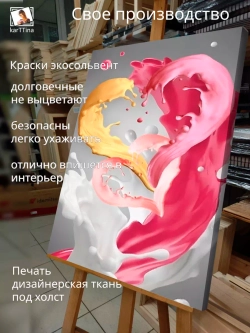 Интерьерная картина "Брызги арт", 50х70см 1шт.