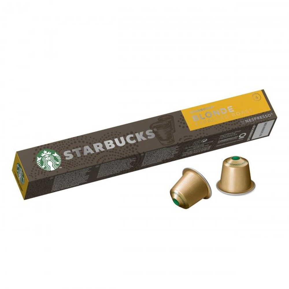 Кофейные капсулы Starbucks Nespresso Blonde Roast Espresso 10 капсул/53 г (Швейцария)