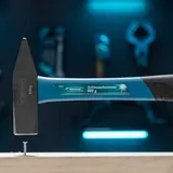 Молоток слесарный, 800 г, квадратный боек, фибергласовая обрезиненная рукоятка Gross — фото 5