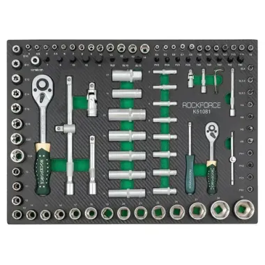 Набор инструментов 108пр. 1/4'', 1/2''(4-32мм), в ложементе RockForce RF-K51081