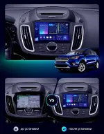 Магнитола для Ford Kuga 2 2017-2019 (SYNC 3) - Parafar PF262-10LUX3RN2K на Android 13, Быстрая, QLED+2K, CarPlay, 4G SIM-слот