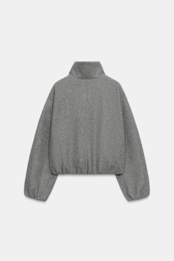 ZARA МЯГКИЙ БОМБЕР, СЕРЫЙ