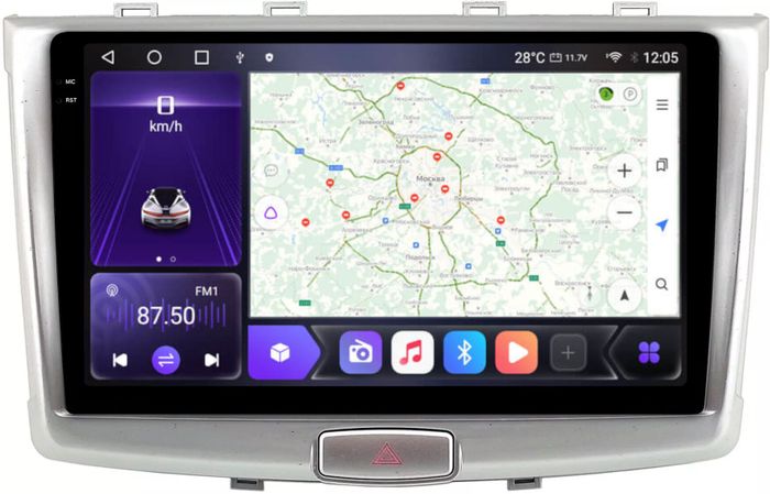 Магнитола для Haval H6 2016+ - Kuberg OL-1801 QLed+2K, Android 12, Быстрая, CarPlay, 4G SIM-слот