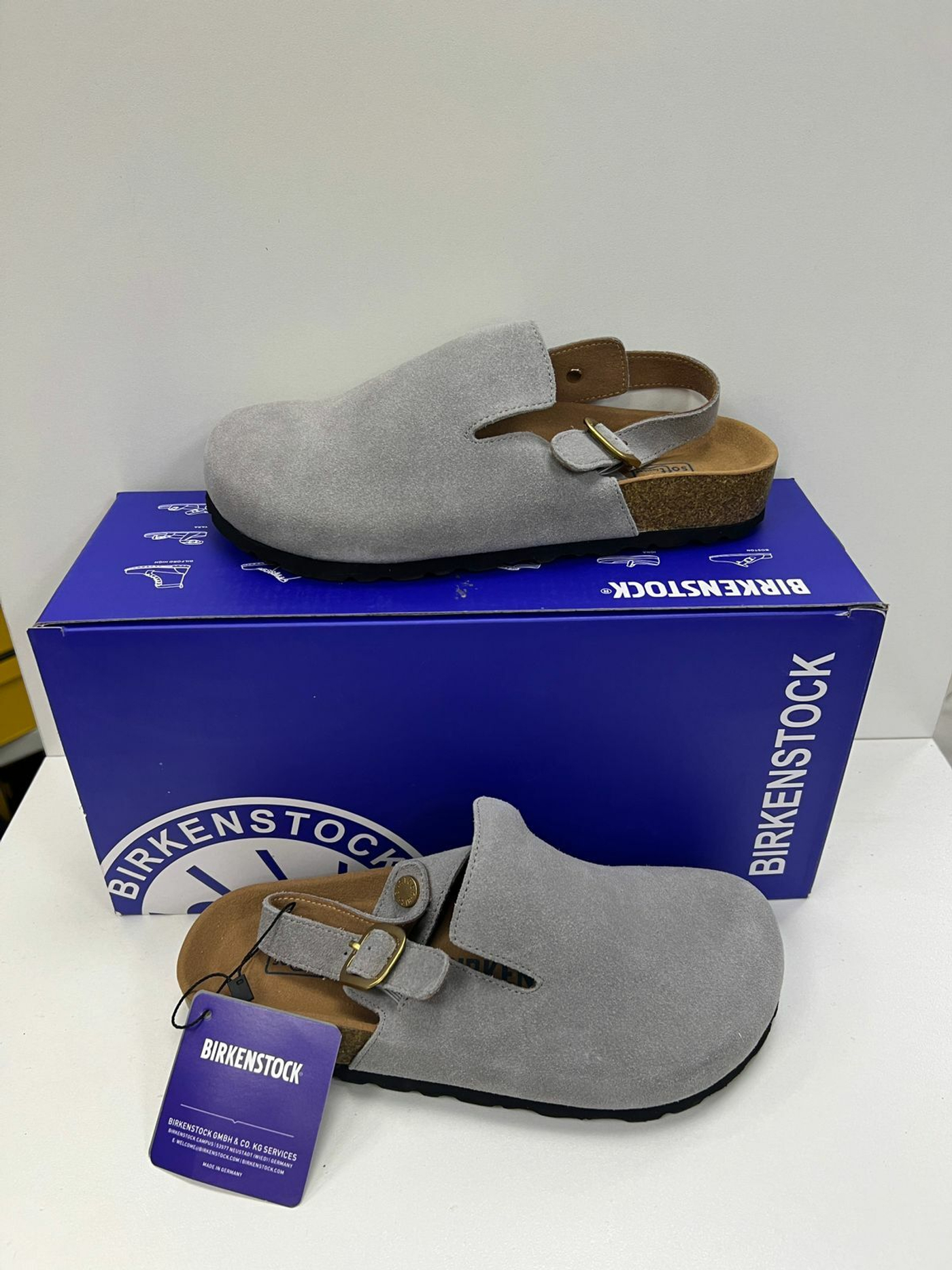 Мюли Birkenstock серые
