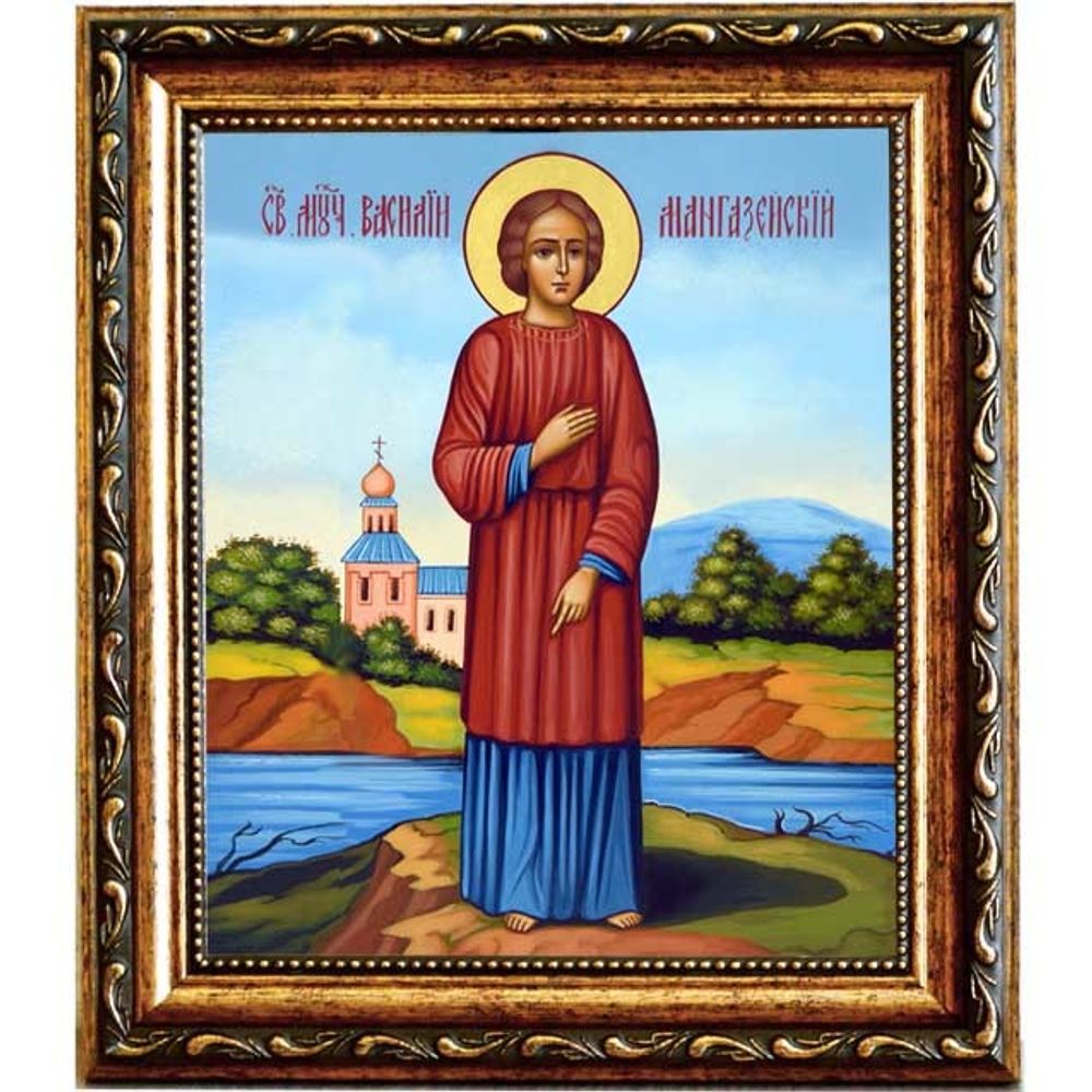 Василий Мангазейский мученик. Икона на холсте.
