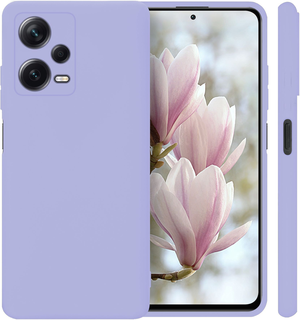 Мягкий Soft Touch чехол из силикона для XIAOMI REDMI NOTE 12 PRO PLUS 5G с бархатной подкладкой