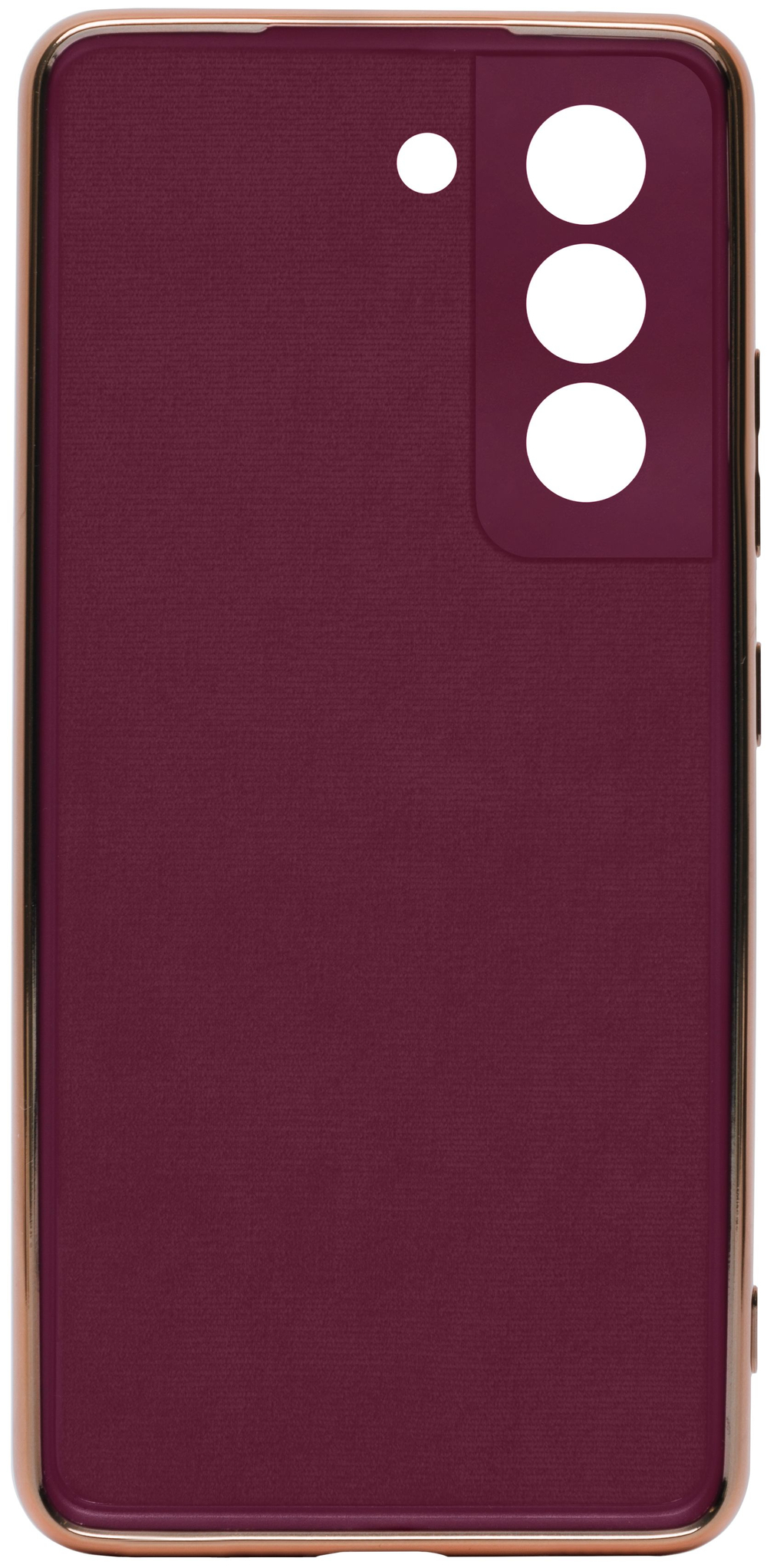 Стильный глянцевый чехол для SAMSUNG GALAXY S21 FE с кольцом-подставкой и бархатной подкладкой
