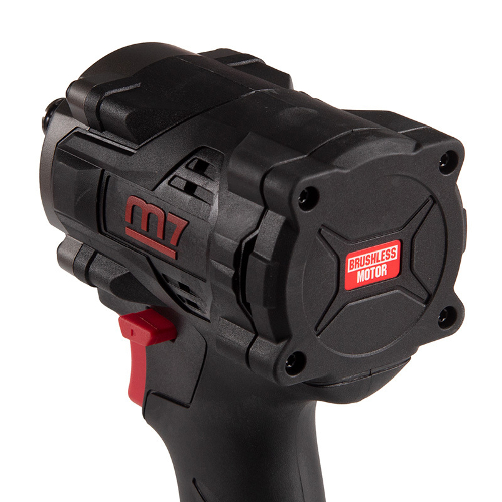 MIGHTY SEVEN (DW-404) Гайковерт аккумуляторный ударный 1/2", 900 Нм, 18 В, укороченный, без аккумулятора и ЗУ
