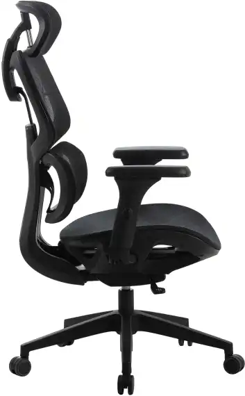 Кресло Cactus CS-MC555 черный сетка с подголов. крестов. пластик пластик черный