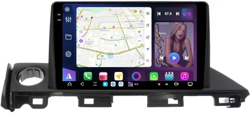 Магнитола для Mazda 6 GJ 2015-2018 (ШГУ цветной) - FarCar S500-TS20 монитор 9.5" 2K QLED на Android 14, Быстрейшая, CarPlay, 4G SIM-слот