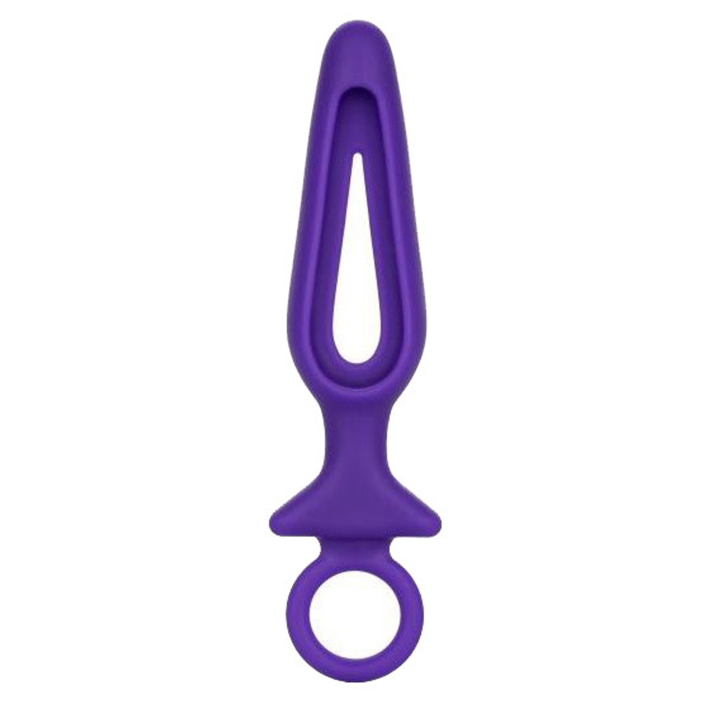 Фиолетовая силиконовая пробка 10,25см с прорезью California Exotic Novelties Silicone Groove Probe SE-0393-46-2
