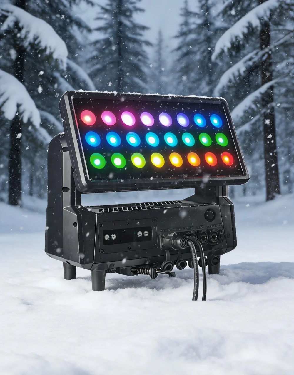 MW1000-IP — подвижный Wash 24×40 Вт + 24×6 Вт RGBW с DMX Frost IP65