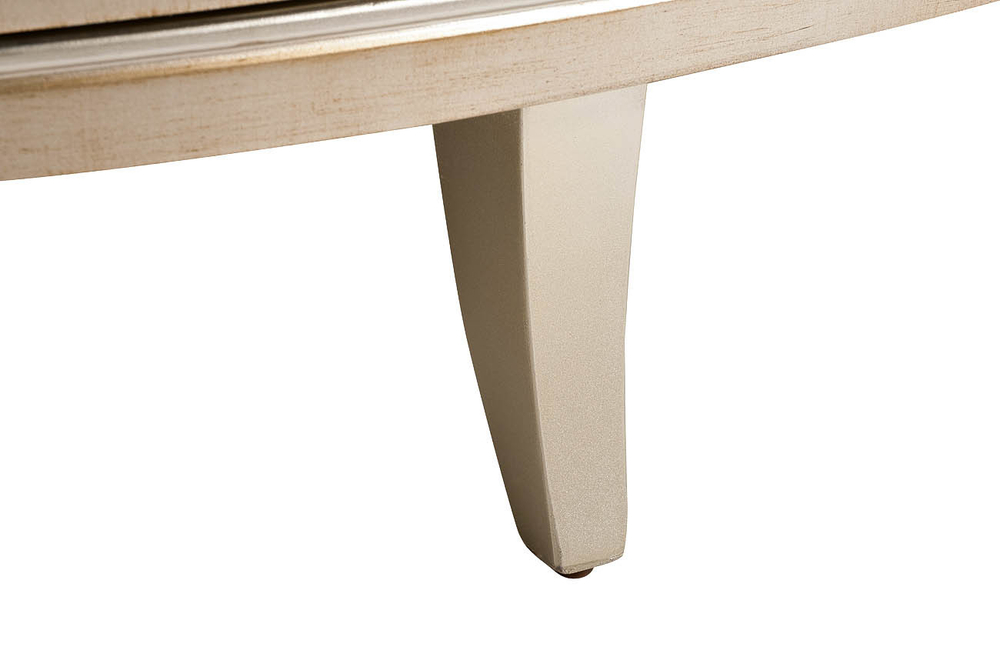 Комод округлый с дверцами 91x41x157см Garda Decor цвет шампань