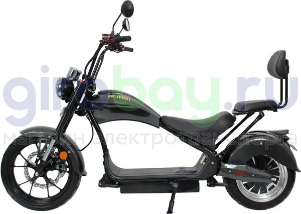 Электроскутер IKINGI HARLEY CHOPPER 4000W (60V/30Ah) - Чёрный фото №7