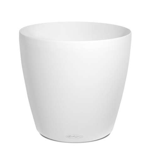 Кашпо Lechuza "Color Classico Complete white" (пластик), D35xH32 см