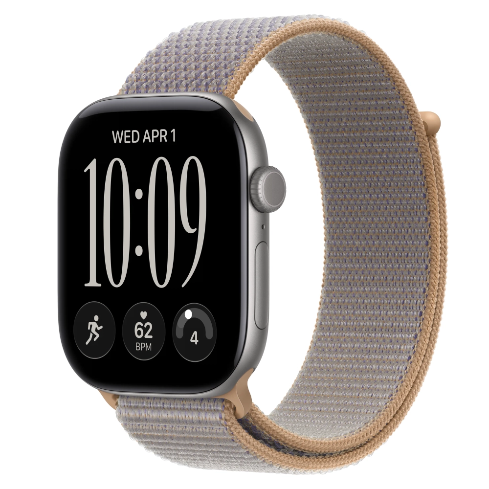 Умные часы Apple Watch Series 12 GPS, 46mm, Space Gray Aluminum Case with Chambray Blue Sport Loop