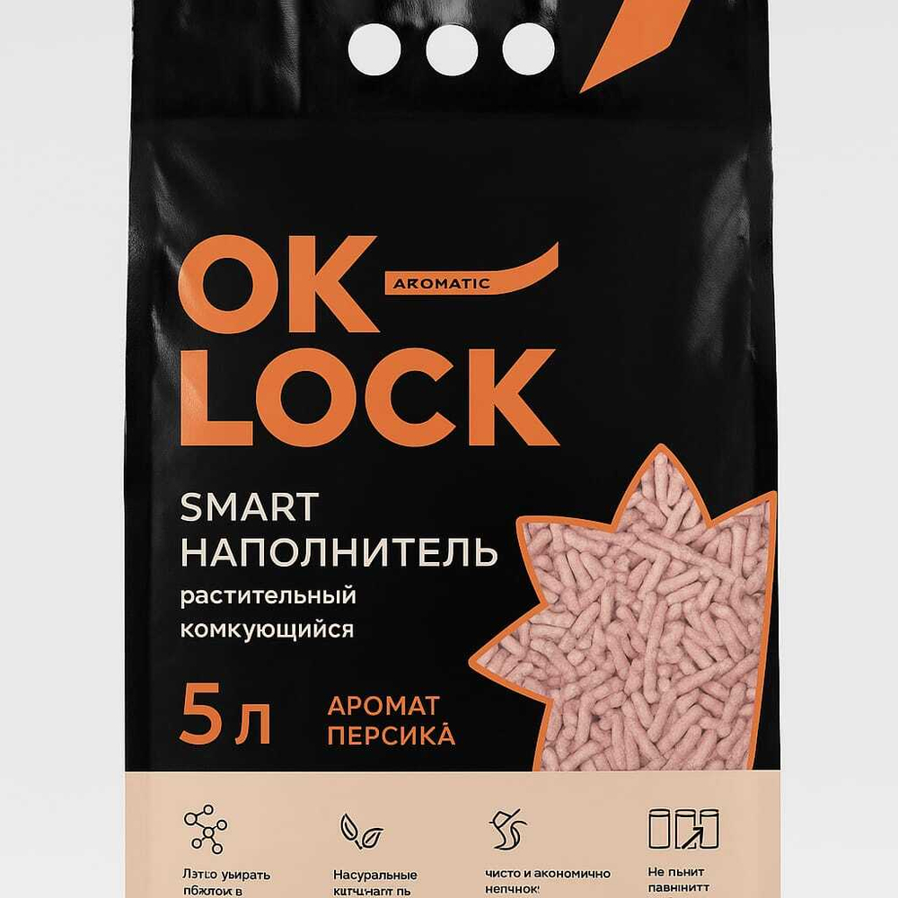 Наполнитель OK-LOK аромат Персика 5 л