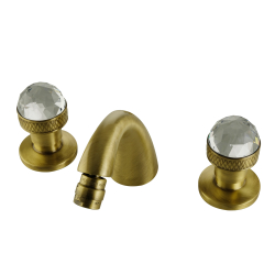 Смеситель для биде на 3 отв.  Migliore Axo Crystal 18475 бронза