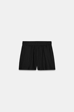 БЕРМУДЫ ИЗ СМЕСОВОГО ЛЬНА С ЭЛАСТИЧНЫМ ПОЯСОМ — ZARA