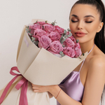 17 сиреневых роз