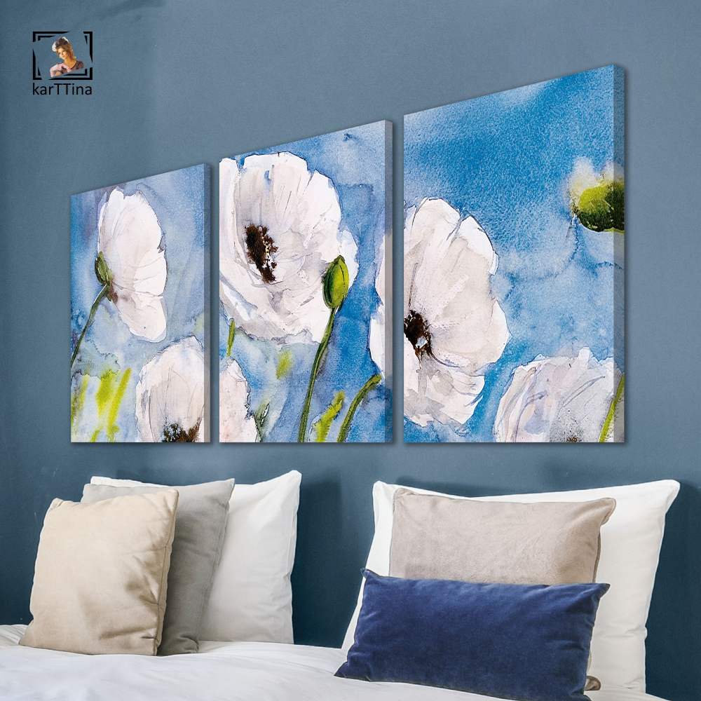 Картина karTTina "НЕЖНЫЕ ЦВЕТЫ", 150 см х 70 см