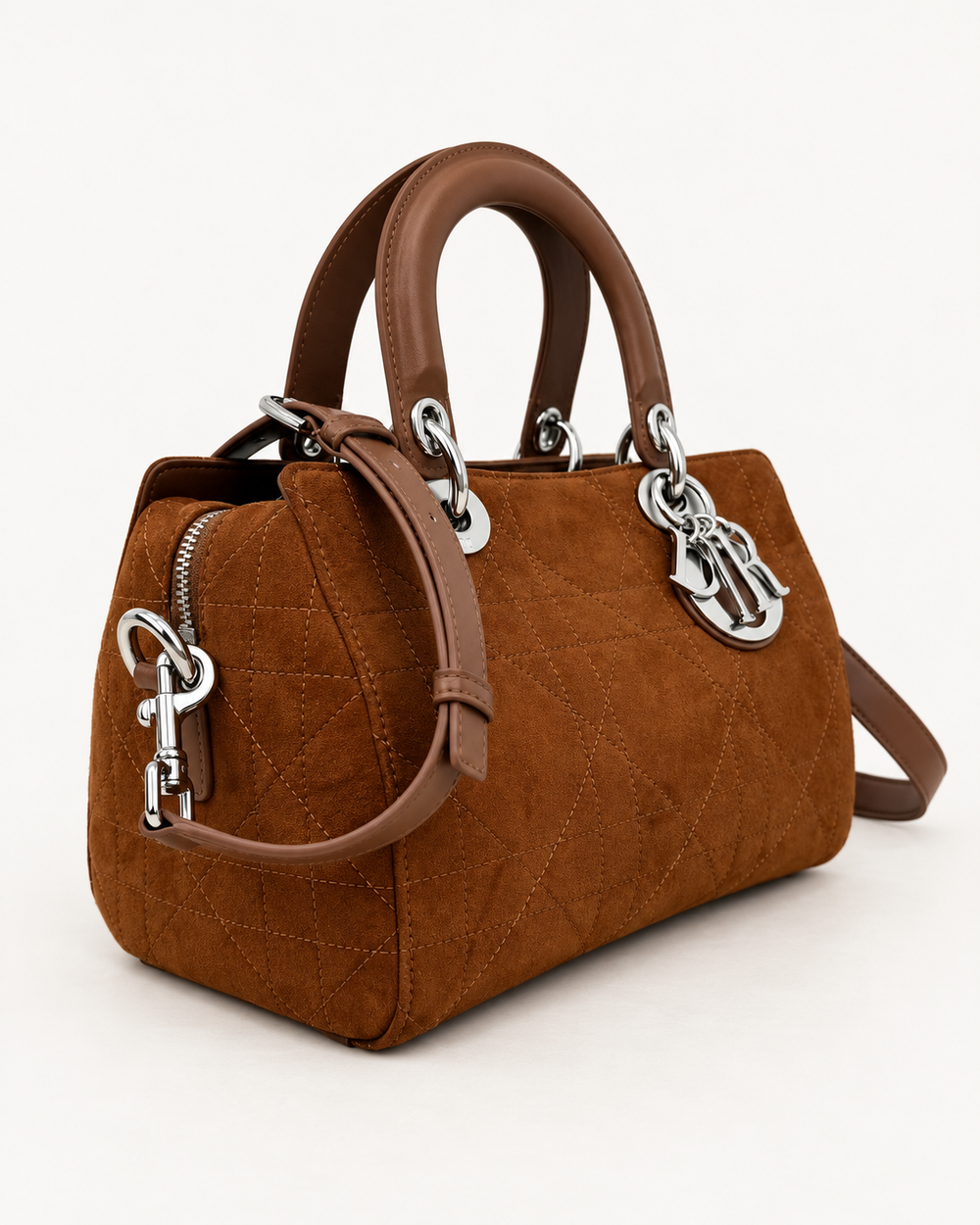 Женская сумка Dior Granville — коричневая, 25 см