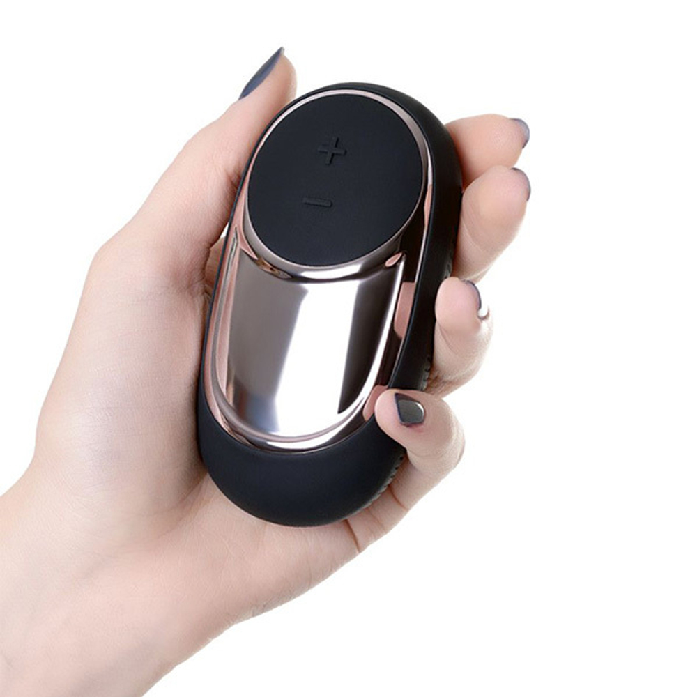 Черный вибромассажер 9,4см Satisfyer Dark Desire