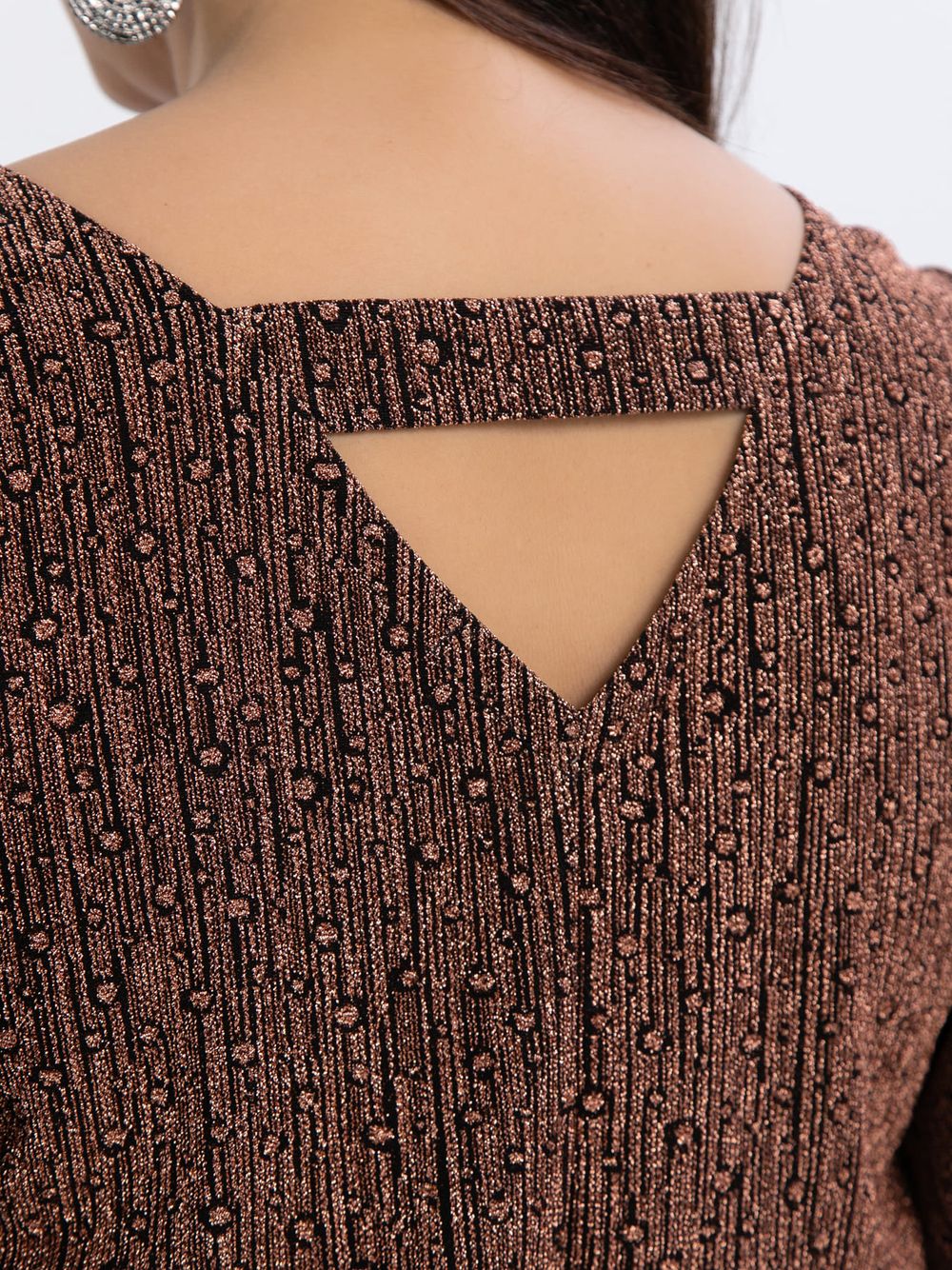 Блуза праздничная Ты ослепляешь! (медный) Б16524-13М LT Collection