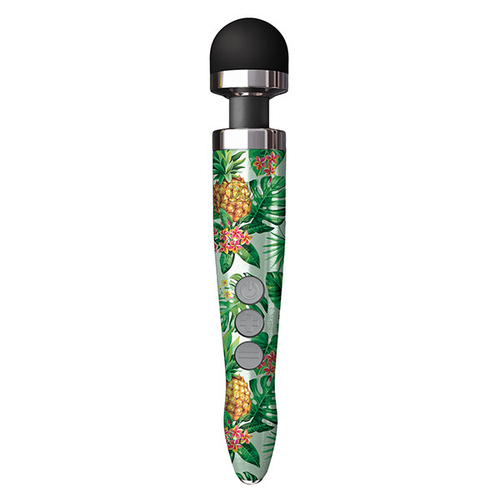 Беспроводной вибратор-вонд 28см принт Ананасы Doxy Die Cast 3R Massage Wand Pineapple