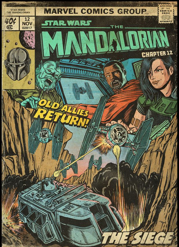 Постер "Star Wars: Mandalorian. Chapter 12 "The Siege" Постер "Star Wars: Mandalorian. Chapter 12 "The Siege"