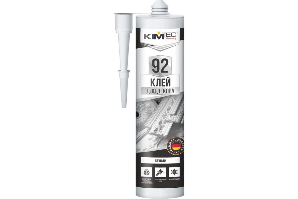 Клей KIM TEC 92 (жидкие гвозди) белый, для декора, 280 мл