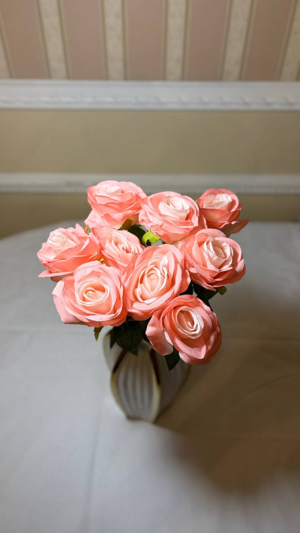 45 см розы коралловые