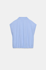 УКОРОЧЕННАЯ РУБАШКА В КЛЕТКУ ВИШИ — ZARA