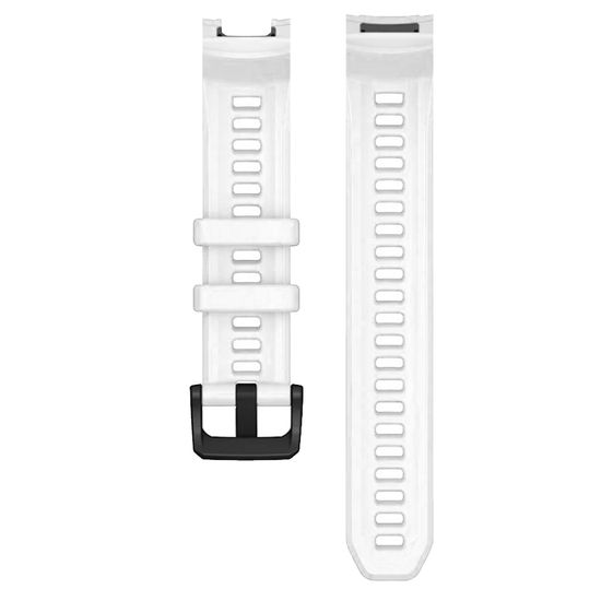 Ремешок для Garmin Instinct 3 (45) силиконовый ширина 22 мм оригинальное крепление (Белый)